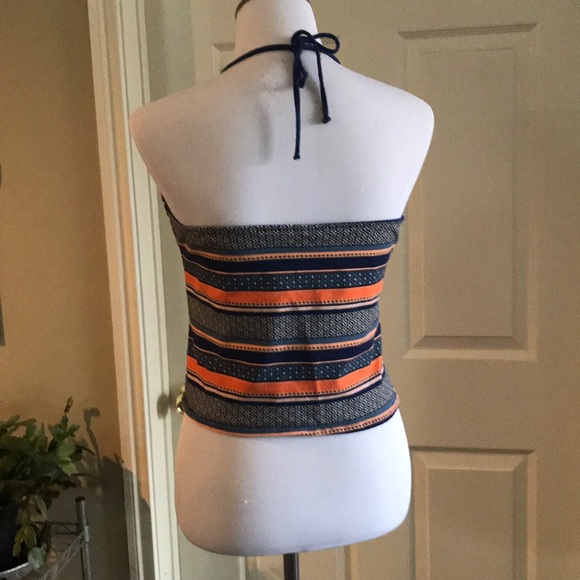 Blue and orange crop top - Picture 3 of 4